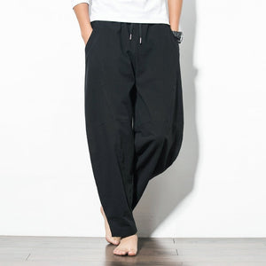 Casual Streetwear Cotton Linen Harem Pants