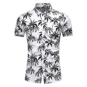 Casual Hawaiian Print Beach Floral Summer Shirt