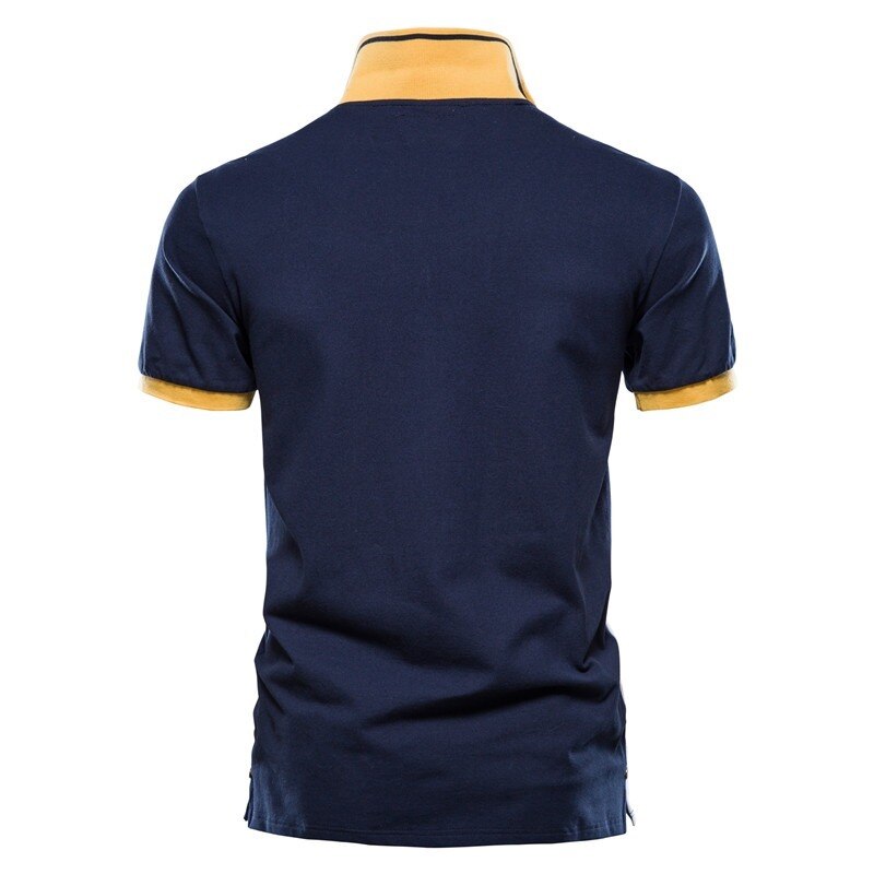 Summer Casual Breathable Badge Embroidery Polo Shirt