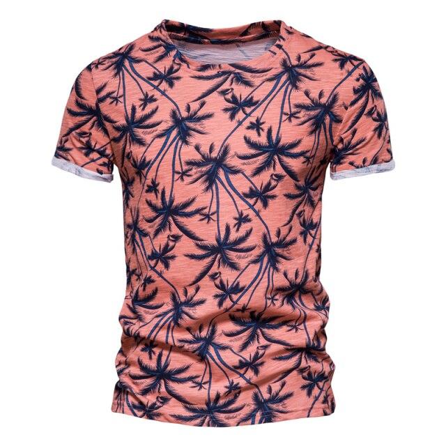 Hawaii Style O-Neck High Quality Beach T-Shirt