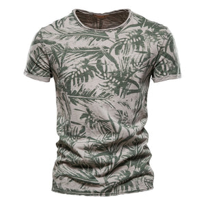 Summer High Quality O-Neck Print T-Shirt