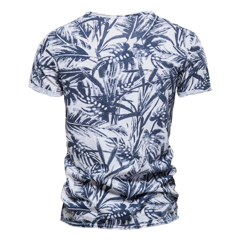 Summer High Quality O-Neck Print T-Shirt