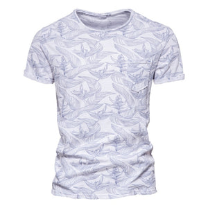 Summer High Quality O-Neck Print T-Shirt