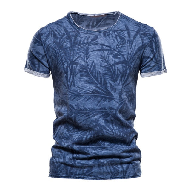 Summer High Quality O-Neck Print T-Shirt