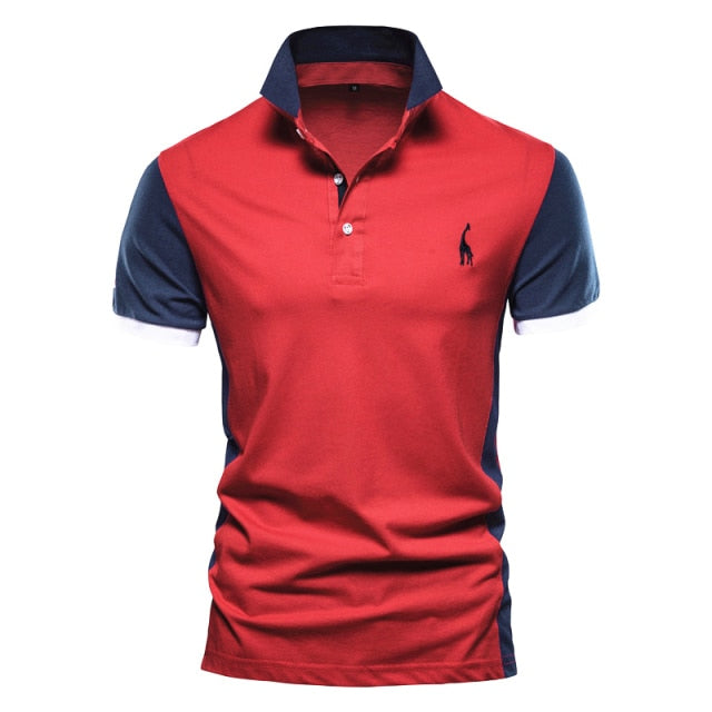 Summer Casual Short Sleeve Embroidery Polo Shirt