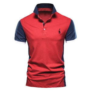 Summer Casual Short Sleeve Embroidery Polo Shirt