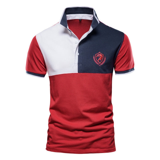 Summer Casual Short Sleeve Embroidery Polo Shirt