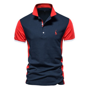 Summer Casual Short Sleeve Embroidery Polo Shirt