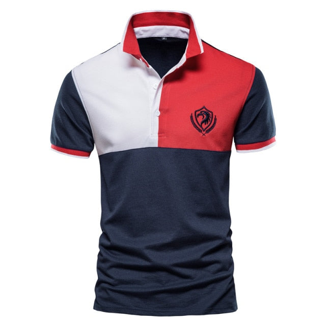 Summer Casual Short Sleeve Embroidery Polo Shirt