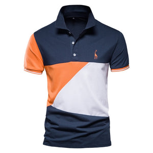 Summer Casual Short Sleeve Embroidery Polo Shirt