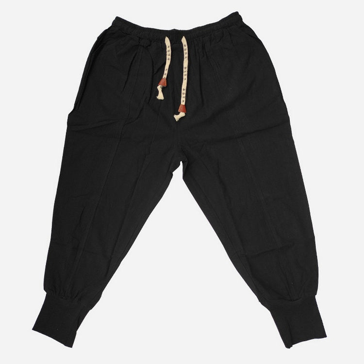 Casual Streetwear Cotton Linen Harem Pants