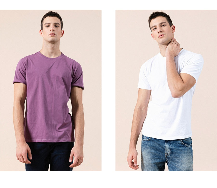 Summer Causal High Quality Cotton O-Neck T-Shirt