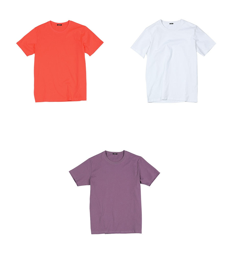 Summer Causal High Quality Cotton O-Neck T-Shirt