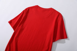 Casual Short Sleeve Pure Solid Color T-Shirt