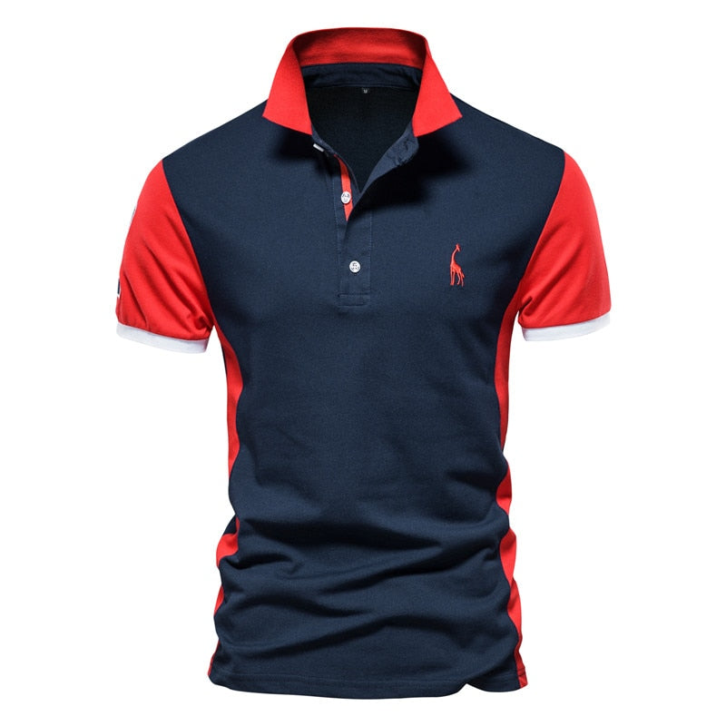 Summer Casual Short Sleeve Embroidery Polo Shirt