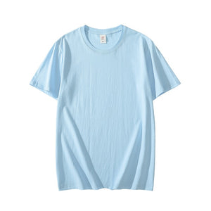 Casual Short Sleeve Pure Solid Color T-Shirt