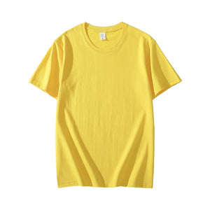 Casual Short Sleeve Pure Solid Color T-Shirt