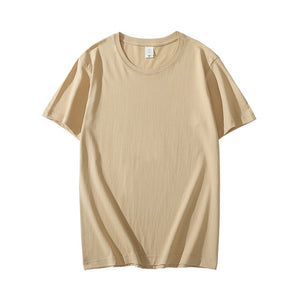 Casual Short Sleeve Pure Solid Color T-Shirt