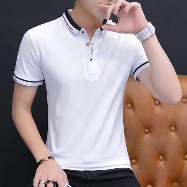 Summer Casual Short Sleeve Polo Shirt