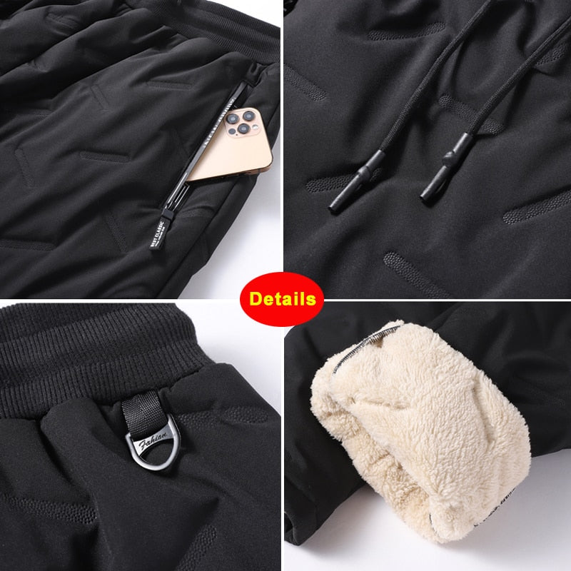 Winter Waterproof Fleece Lined Thermal Sweatpants