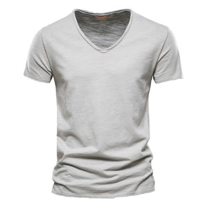 Fashion Summer Quality Slim Design V-Neck T-Shirt