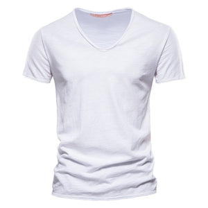 Fashion Summer Quality Slim Design V-Neck T-Shirt