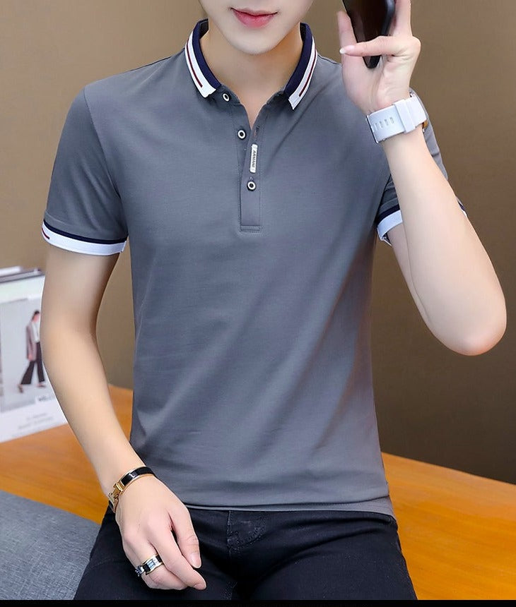 Summer Casual Short Sleeve Polo Shirt