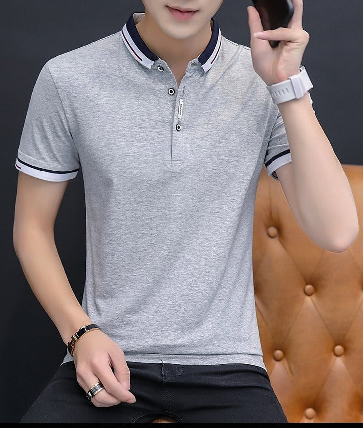 Summer Casual Short Sleeve Polo Shirt