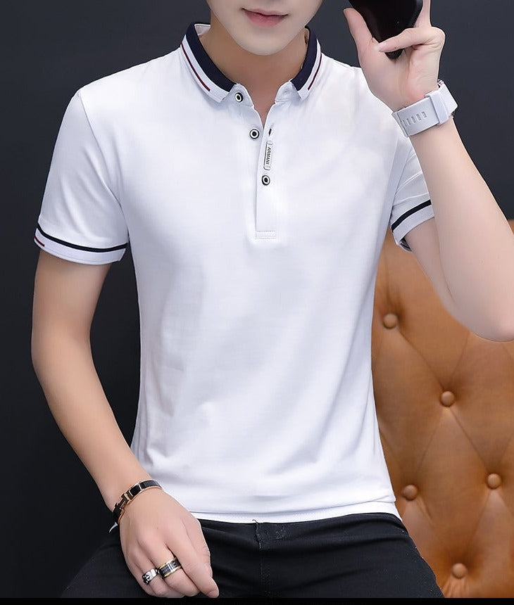 Summer Casual Short Sleeve Polo Shirt