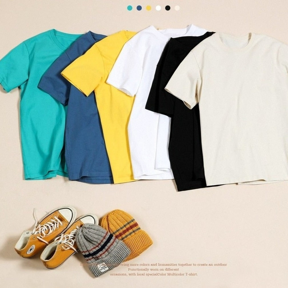 Summer Causal High Quality Cotton O-Neck T-Shirt