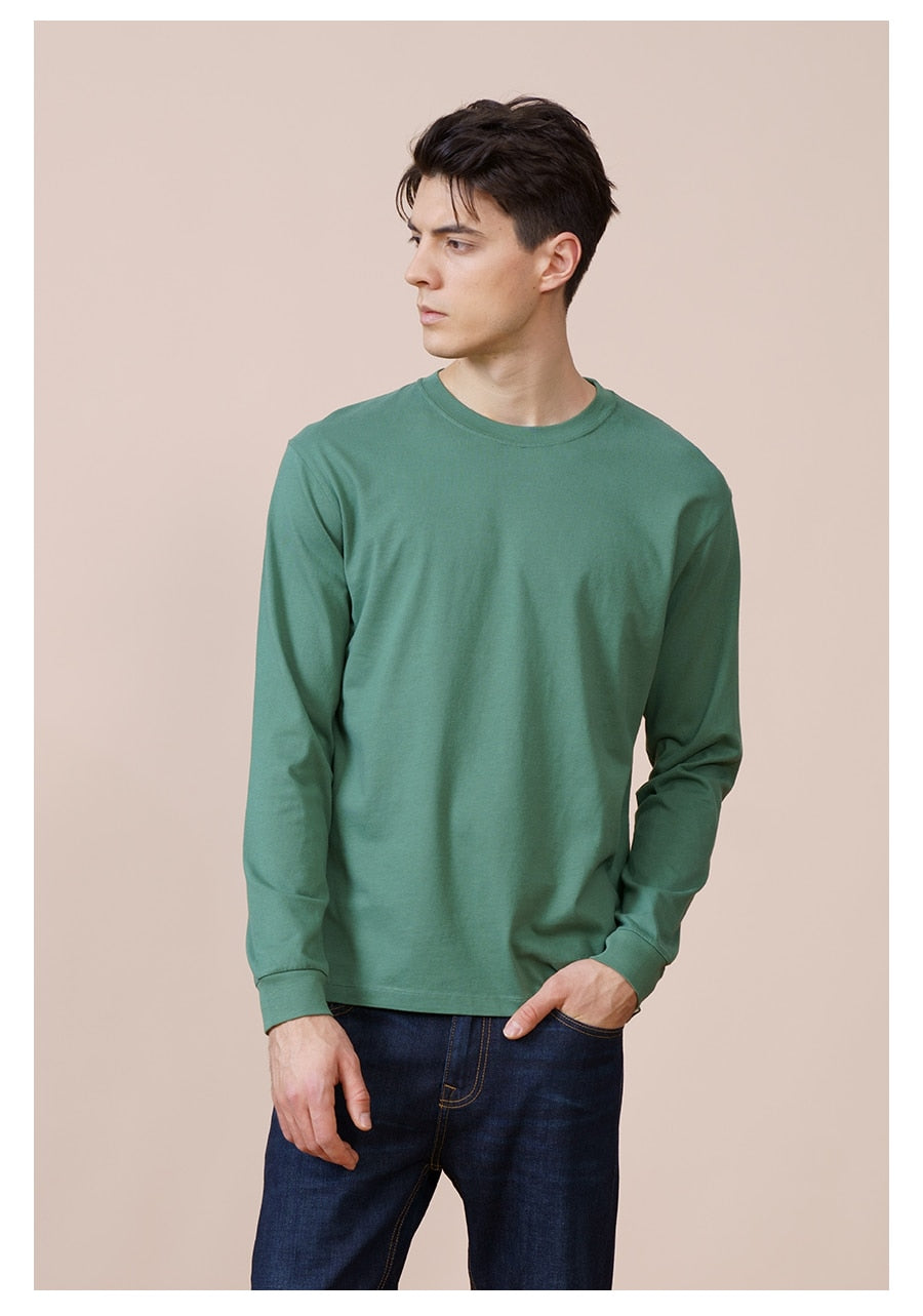 Solid Color High Quality Long Sleeve T-Shirt