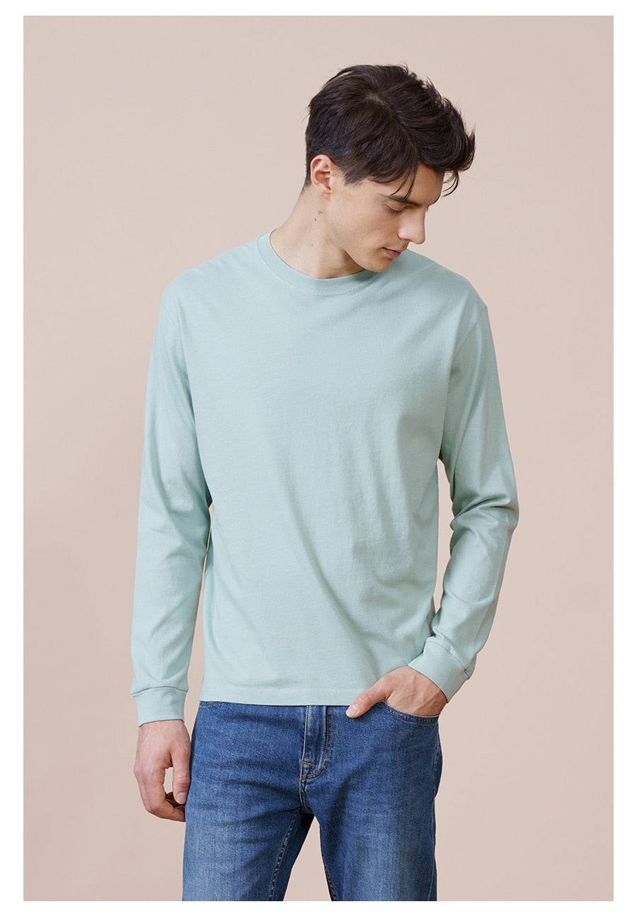 Solid Color High Quality Long Sleeve T-Shirt