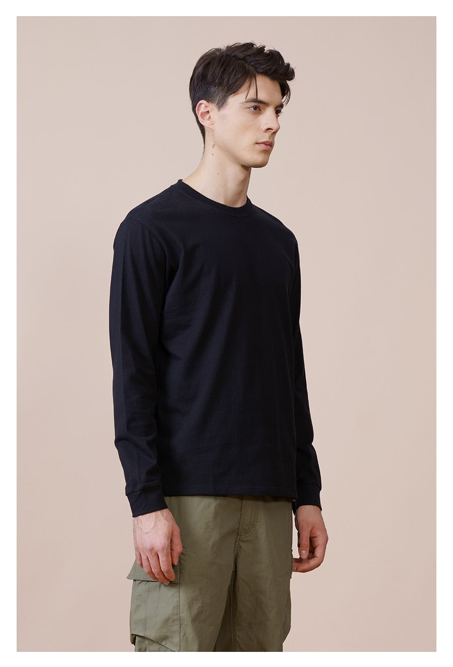 Solid Color High Quality Long Sleeve T-Shirt