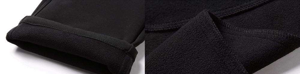 Winter Warm Waterproof Breathable Fleece Outdoor Pants